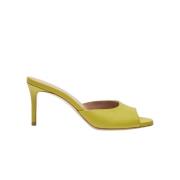 Scarosso Elegant Lime Slip-On Mules Green, Dam