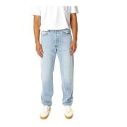 Replay Vintage Högmidjade Jeans med Rak Passform Blue, Herr