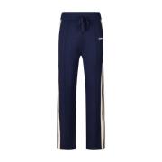 Autry Stickade Sweatpants med Sidolinjer Blue, Herr