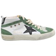 Golden Goose Mid Star Suede White Green Sneakers Green, Herr