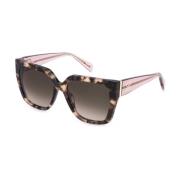 Blumarine Cat-eye solglasögon i Havana/Rosa Brown, Dam