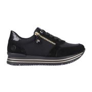 Remonte Svarta Casual Stängda Sneakers för Kvinnor Black, Dam