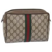 Gucci Vintage Pre-owned Laeder kuvertvskor Beige, Dam