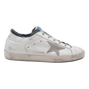 Golden Goose Superstar White Green Shearling Sneakers White, Dam