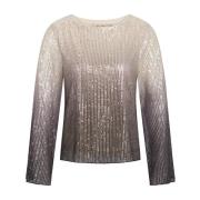 RUE de Femme Modern Paljettblus Svart Multicolor, Dam