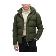 Superdry Everest Jacka Vinter Mode Huva Green, Herr