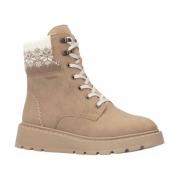 Rieker Beige Casual Ankelboots för kvinnor Beige, Dam