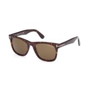 Tom Ford Stiliga solglasögon för modeentusiaster Brown, Unisex