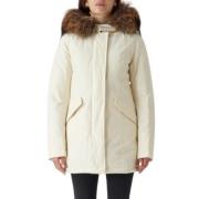 Woolrich Vita Kappor för Kvinnor White, Dam