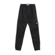 Stone Island Regelbundna Tapered Byxor i Svart Black, Herr