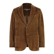 Circolo 1901 Slim Fit Jacka i Sammet-Look Brown, Herr