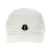 Moncler Vit Baseballkeps med Logopatch White, Herr