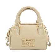 Bally Mini Crossbody Väska med Logotyp Beige, Dam