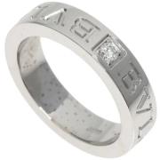 Bvlgari Vintage Pre-owned Vitt guld ringar Gray, Dam