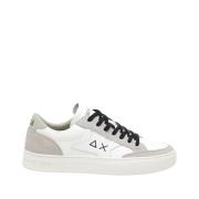 Sun68 Vita Läder Skate Sneakers White, Herr