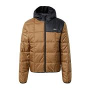 Lacoste Färgblock Pufferjacka Vattentät Marron/Noir Brown, Herr