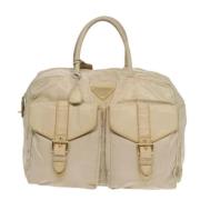 Prada Vintage Pre-owned Tyg prada-vskor Beige, Dam