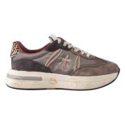 Premiata Retrostil sneakers med modern funktionalitet Gray, Dam