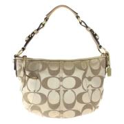 Coach Pre-owned Pre-owned Canvas axelremsvskor Beige, Dam