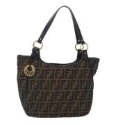 Fendi Vintage Pre-owned Canvas fendi-vskor Brown, Dam