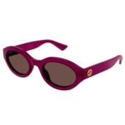 Gucci Stiliga solglasögon för vardagsbruk Purple, Unisex