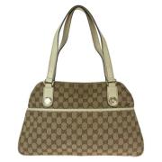 Gucci Vintage Pre-owned Canvas gucci-vskor Beige, Dam