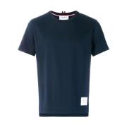 Thom Browne Blå Sidslits Tee Blue, Herr