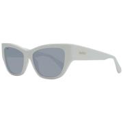 Max Mara Vita Kvinnors Cat Eye Solglasögon White, Dam