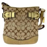 Coach Pre-owned Pre-owned Canvas axelremsvskor Beige, Dam