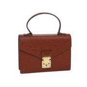 Louis Vuitton Vintage Pre-owned Laeder handvskor Brown, Dam