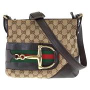 Gucci Vintage Pre-owned Canvas gucci-vskor Brown, Dam