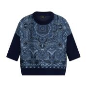 Etro Topp med dekorativt mönster Blue, Dam