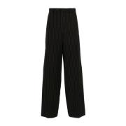 Patrizia Pepe Pinstripe Byxor Svart Black, Dam