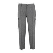 Brunello Cucinelli Dynamiska bomullscargobyxor Gray, Herr