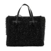 Gianni Chiarini Glittrig Fransad Shopper Black, Dam