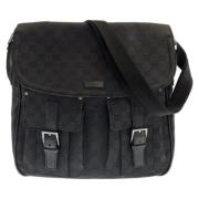 Gucci Vintage Pre-owned Canvas crossbodyvskor Black, Dam