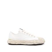 Maison Margiela Vita Canvas Sneakers med Distressed Effekt White, Herr