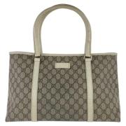 Gucci Vintage Pre-owned Canvas gucci-vskor Beige, Dam