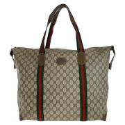 Gucci Vintage Pre-owned Canvas totevskor Beige, Dam