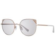 Ted Baker Guld Cat Eye Solglasögon Spegel Gradient Gray, Dam