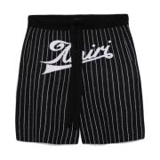 Amiri Diplomatiska Randiga Stickade Shorts Black, Herr