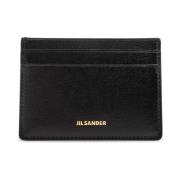 Jil Sander Läderkorthållare Black, Dam