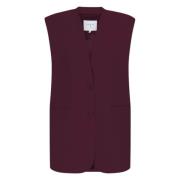 Dante 6 Clio Bordeaux Gilets Stilfull Väst Red, Dam