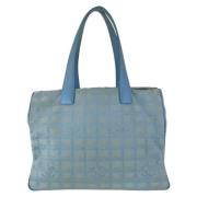 Chanel Vintage Pre-owned Canvas totevskor Blue, Dam