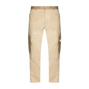 Kenzo Cargo Slim Twill Bomullsbyxor Beige Beige, Herr