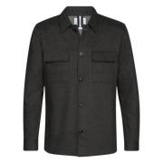 Profuomo Mörkgrå Overshirt Gray, Herr