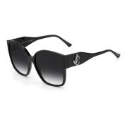 Jimmy Choo Svarta Acetat Solglasögon Black, Dam