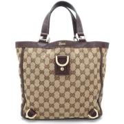 Gucci Vintage Pre-owned Canvas totevskor Beige, Dam