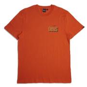 Deus Ex Machina Bolter Tee Grå Street Style T-shirt Orange, Herr