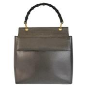 Gucci Vintage Pre-owned Laeder handvskor Gray, Dam